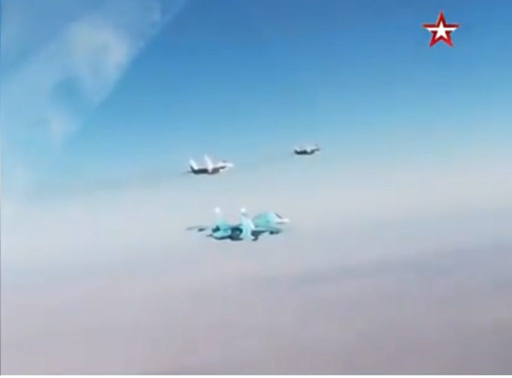 Pattugliamento aerei russi e siriani del Golan.