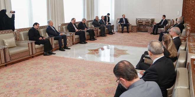 Bashar al-Assad ha ricevuto il ministro degli Esteri iraniano.