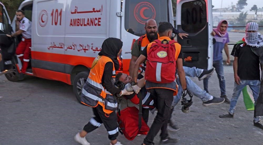 145 palestinesi sono stati feriti.